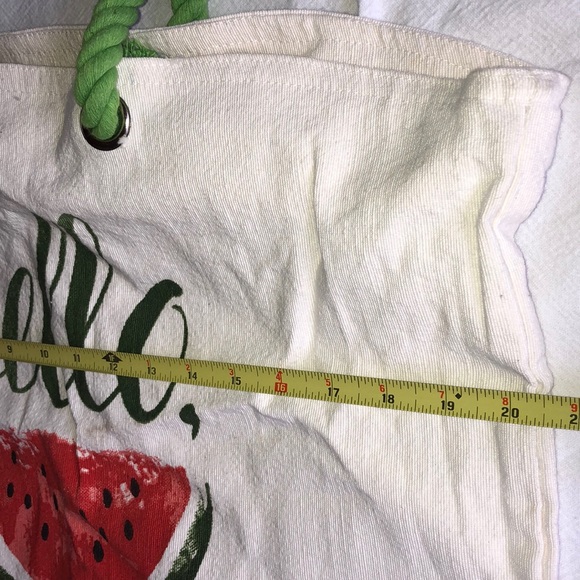 Hello, Summer Cotton Zippered Reusable Tote - Picture 2 of 9